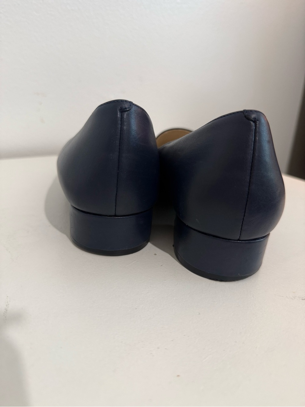Cole Haan Classic Women's Pointed Toe Loafers in Navy - Picture 4 of 16